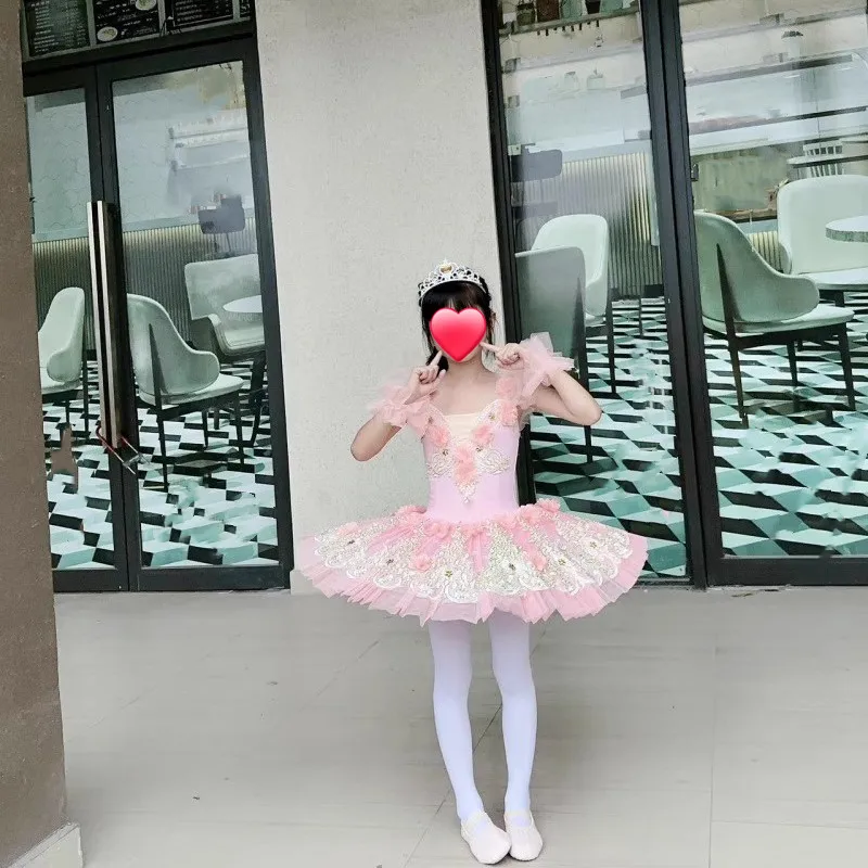 Sommer Kinder Ballett Kleid Mädchen Kinder Kleidung Prinzessin Kleid Frauen Ballett Tutu Tanz Kostüme Mutter Tochter Outfit Vestido