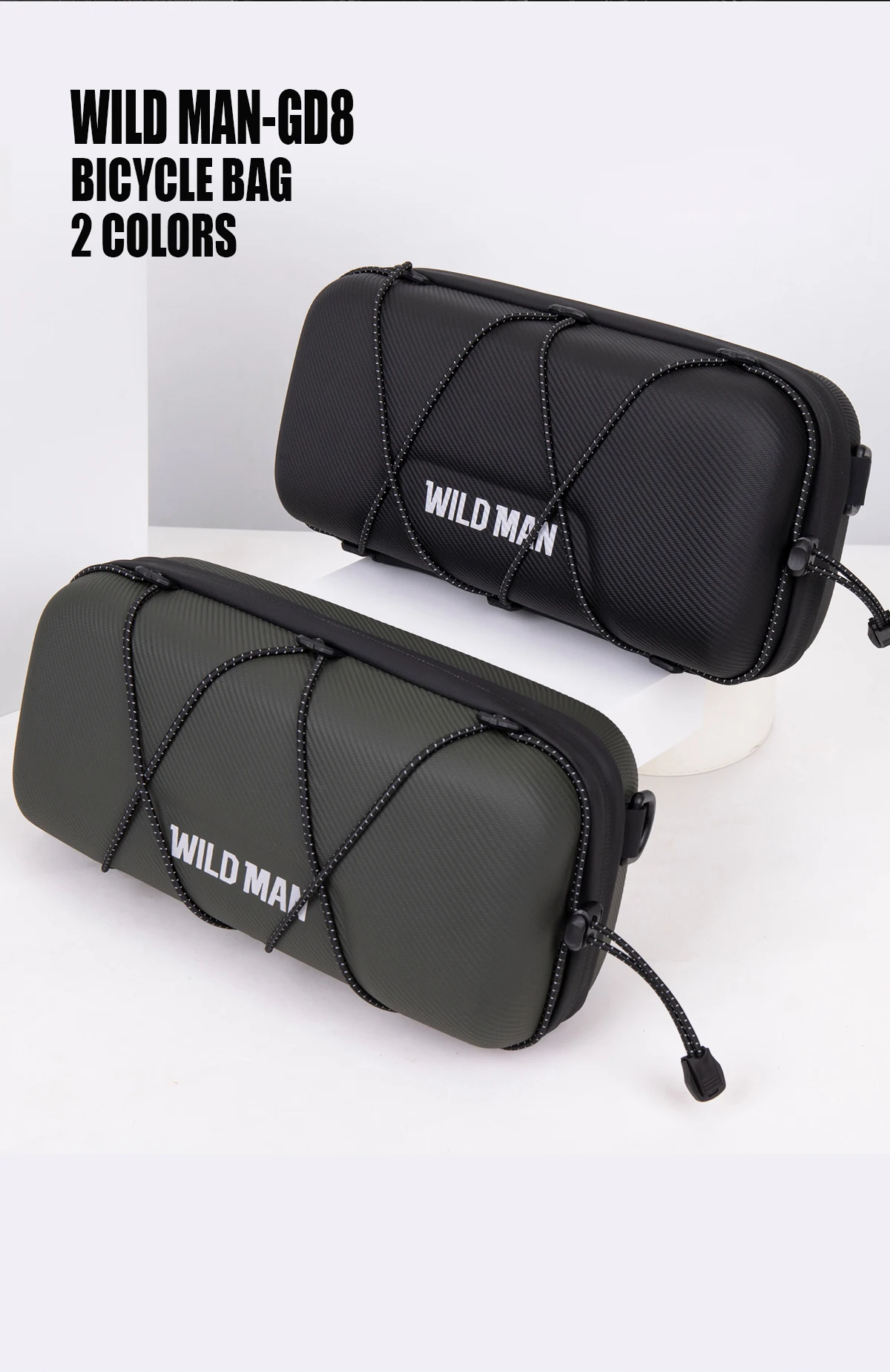 WILD MAN BBG154 Fahrrad Lenkertasche EVA Hartschale Regenschutz Aufbewahrung kleiner Zubehörteile – Detail 4