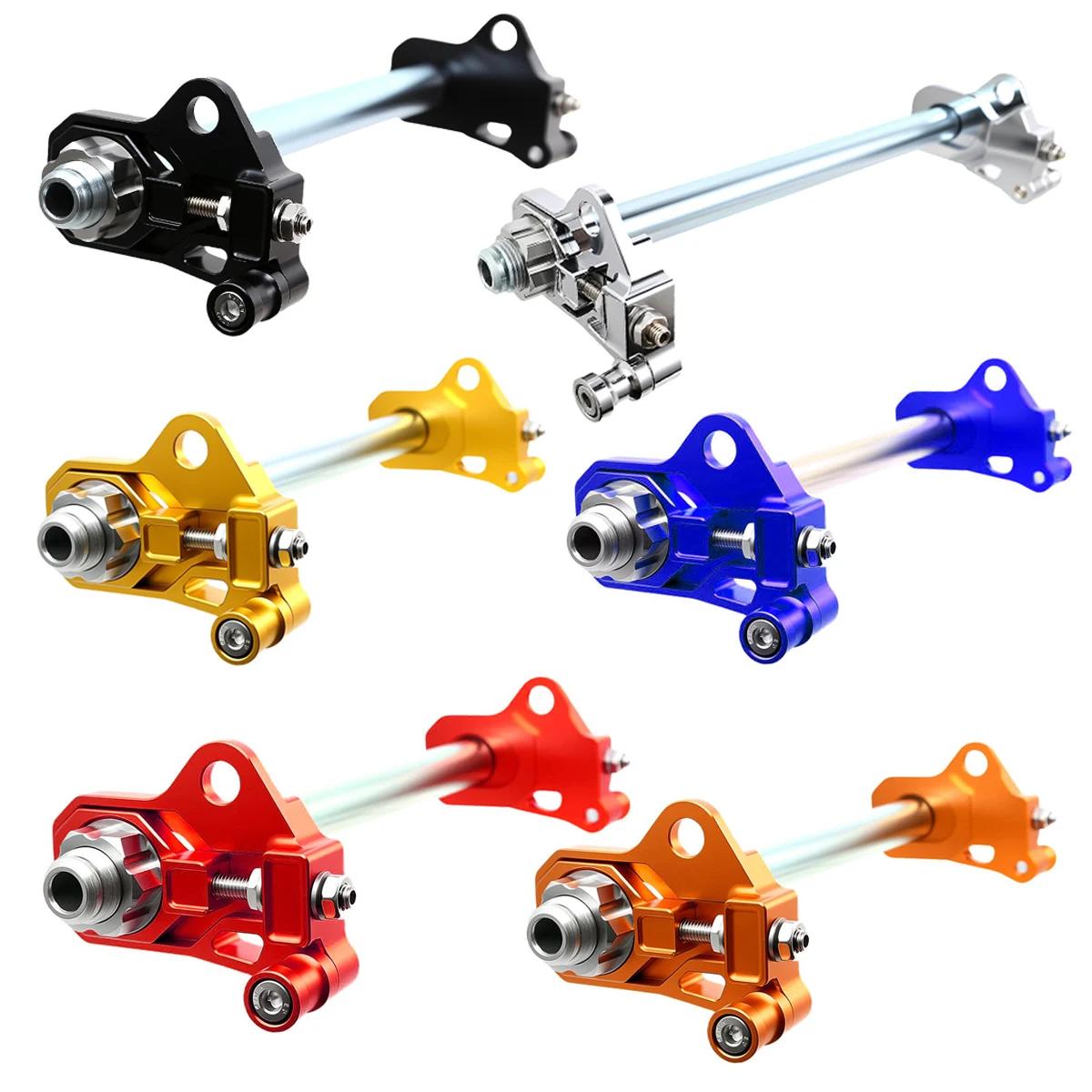 Motorcycle Rear Bearing Axle Adjuster Kit For Harley Touring Street Glide Road King Tri Glide Ultra Limited 2009-2023