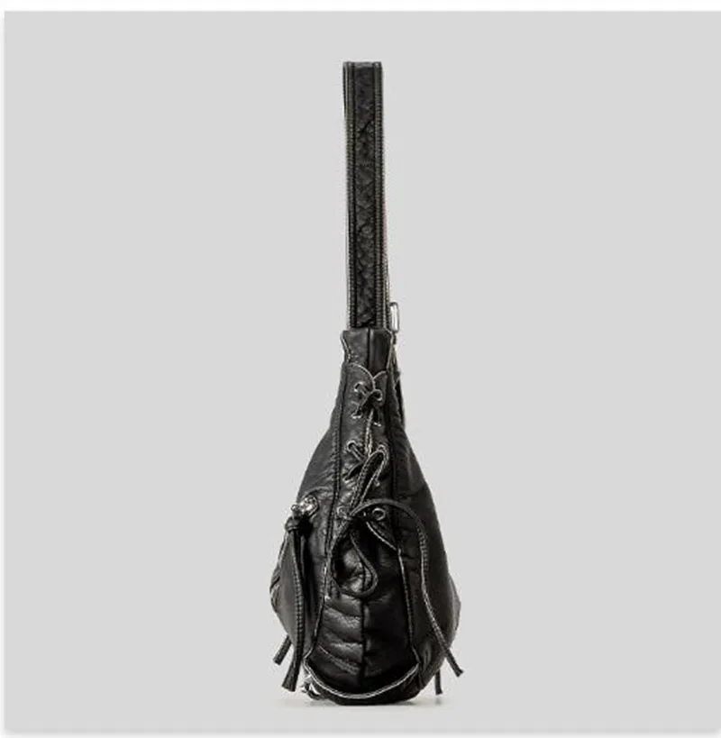 Puttee تصميم حقائب كتف المرأة فاسق نمط الأفاق حقيبة كروسبودي الفاخرة لينة بولي Leather حقيبة ساعي جلدية #4