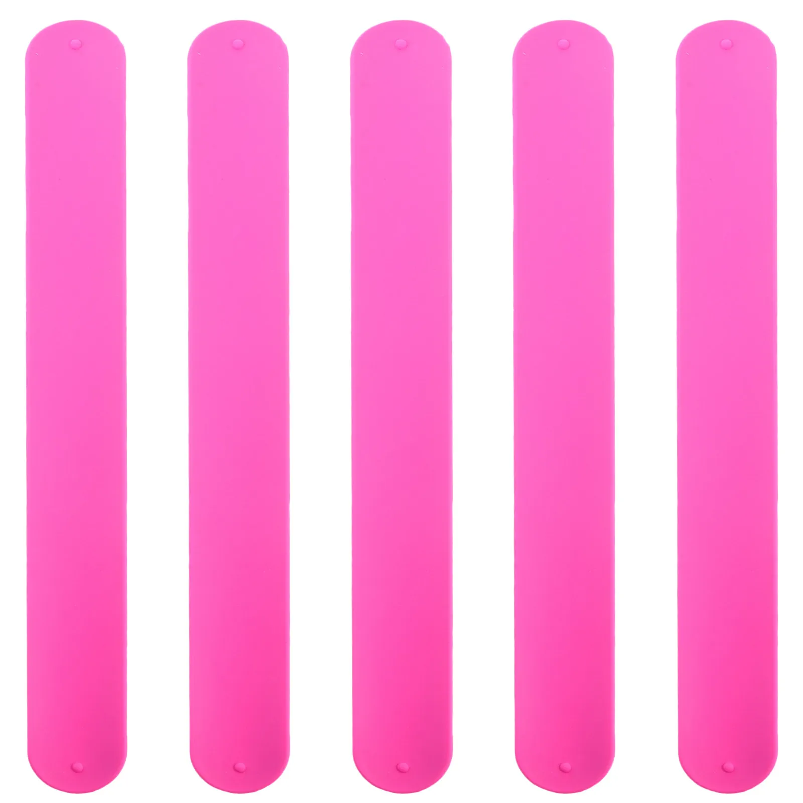 

5Pcs Slap Bracelets Silicone Material Easy Snap Wristband Kids Party Favors Birthday Children Day Gift Lovely Wrist Decoration