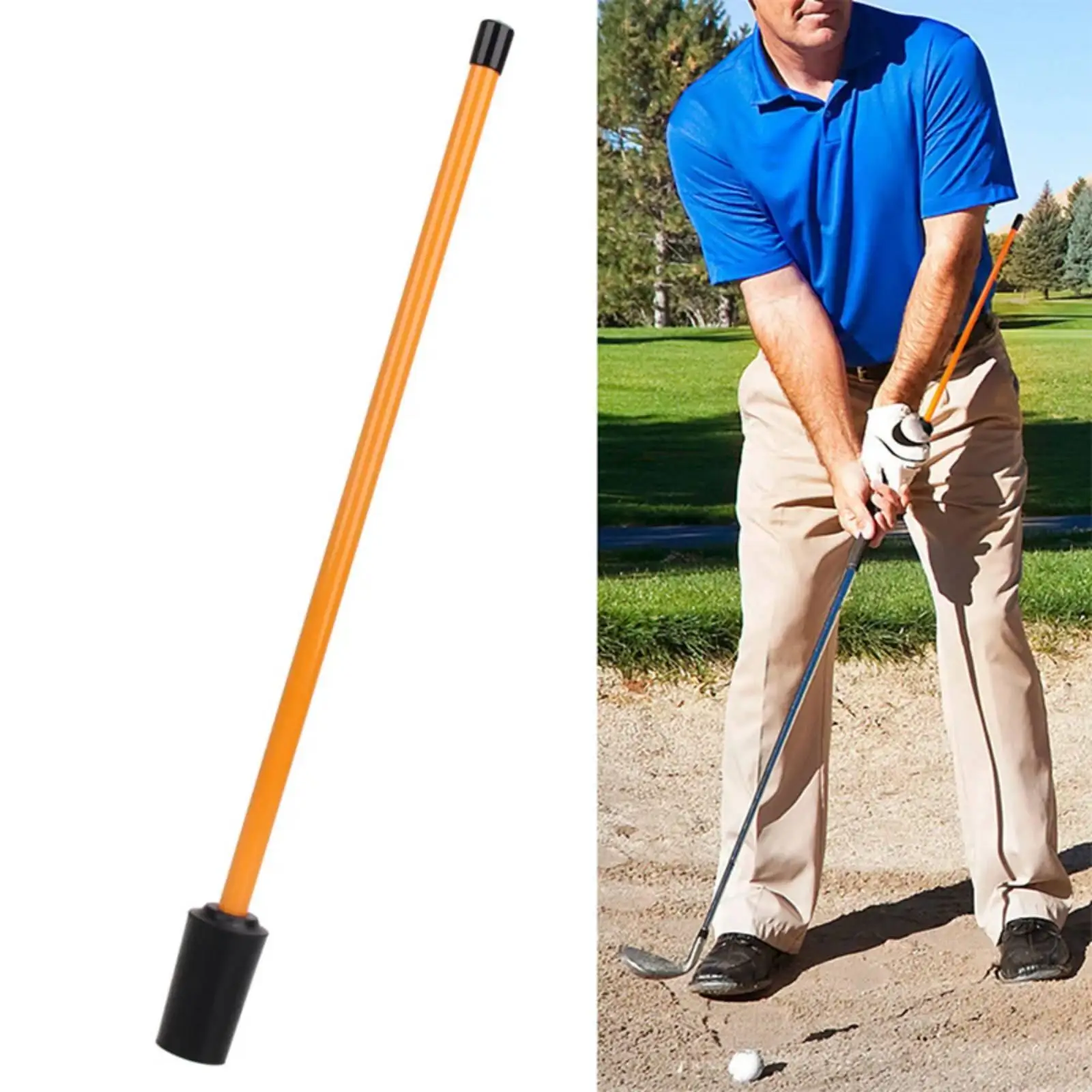 Golf Swing Trainer Rubber Fiberglass Alignment Stick Practice Aid Golfing Accessories for Indoor Golf Training view 5