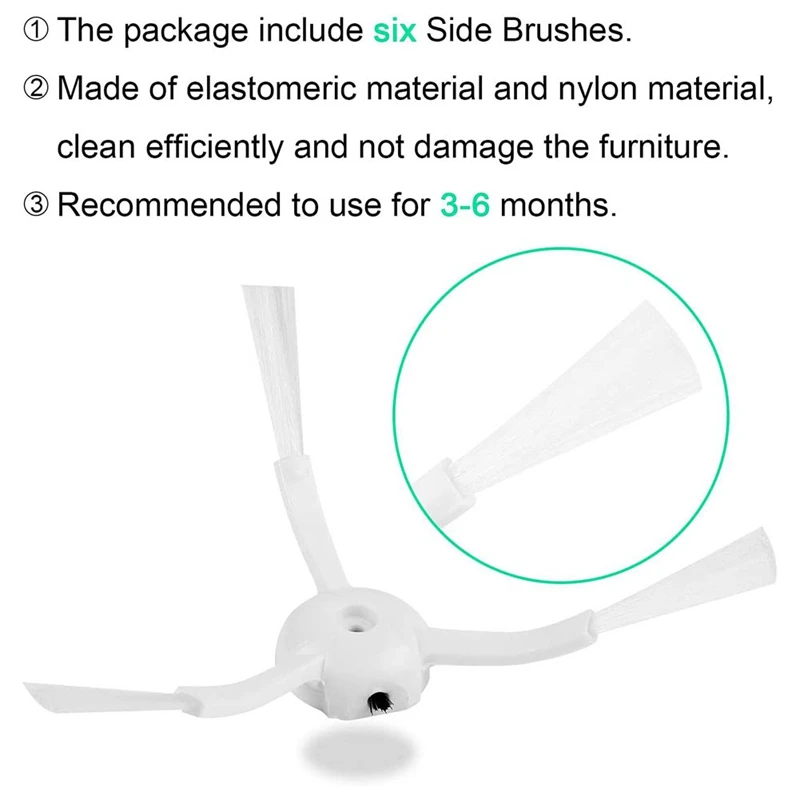 사이드 브러시 롤 브러시 HEPA 필터, 샤오미 로보락 로봇 S6 S5 MAX S60 S65 진공 청소기에 적합, 예비 부품 키트