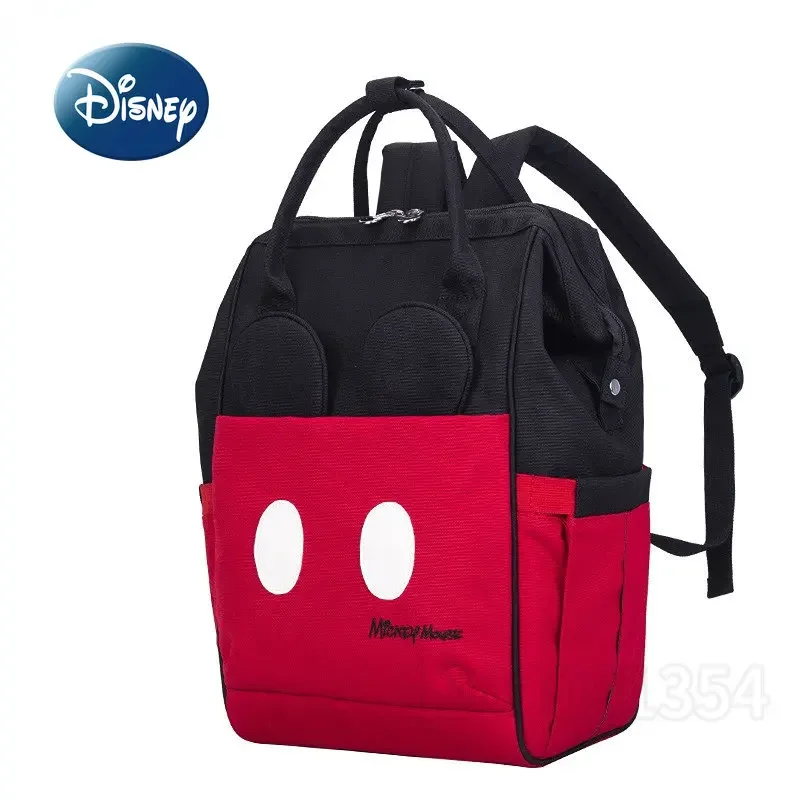 Disney Mickey's New Diaper Bag Backpack Luxury Brand Original Baby Bag Cartoon Baby Diaper Bag Large Capacity Multi Function