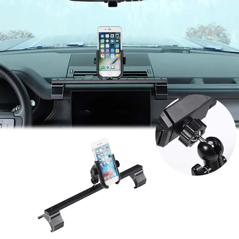 Suporte de Telefone para Painel, Suporte de Navegação para Celular, Acessórios Internos para Carro, Para Land Rover Defender L663 2020-2023