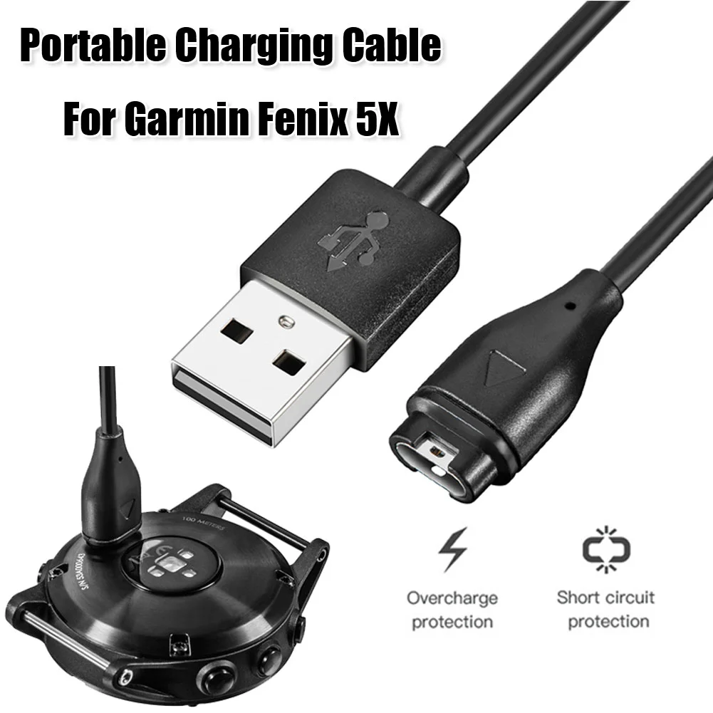 1M USB Charging Cable Data Cord Charger for Garmin Instinct Vivoactive 3/4/4s Vivosport Forerunner 945 935 245 245M 45 45S Watch