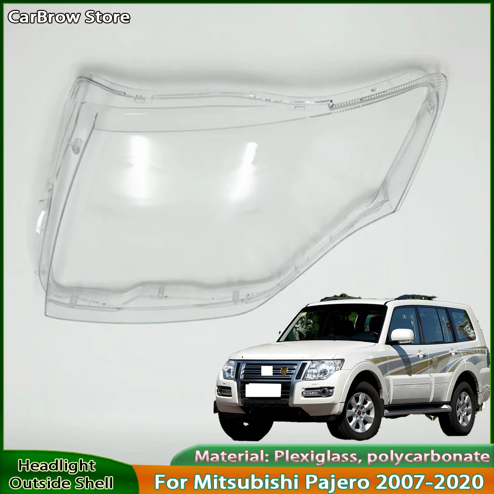 

For Mitsubishi Pajero / Montero / Shogun V93 V73 V87 2007-2020 Car Front Headlight Lens Cover Auto Case Headlamp Lampshade