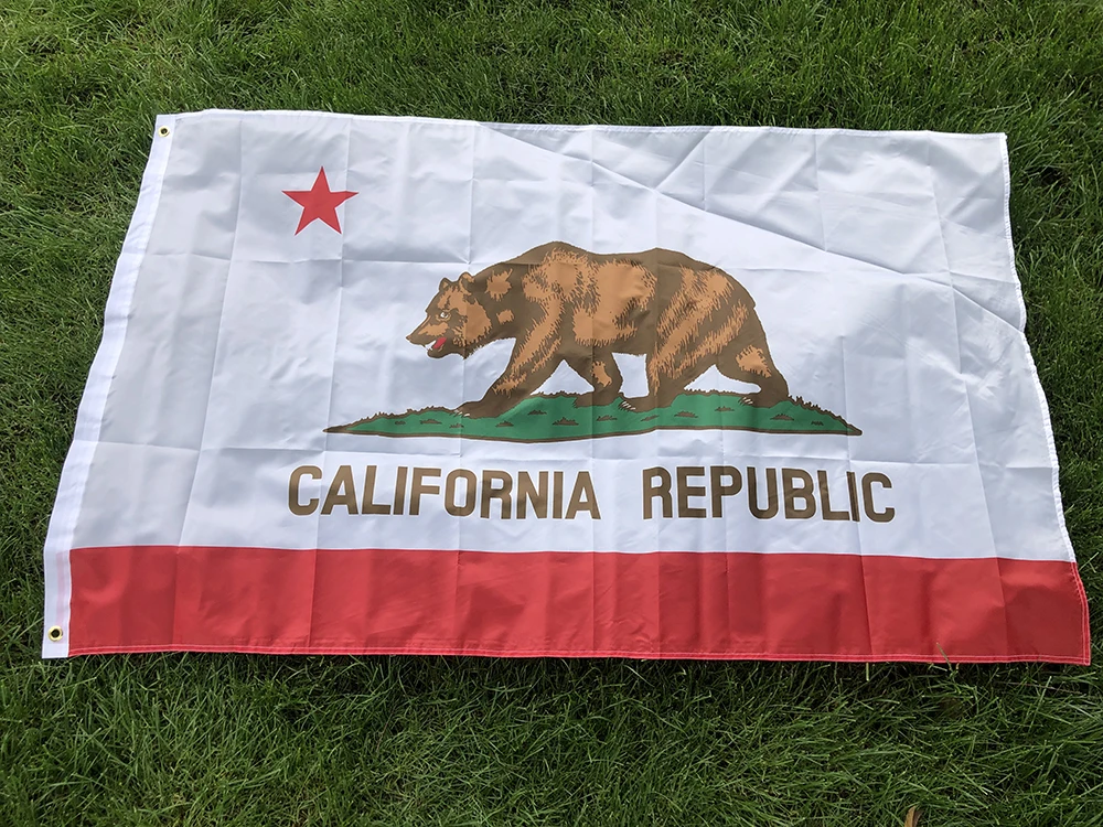 SKY FLAG california flag 90*150cm double side printed polyester hanging us usa state bear california flag