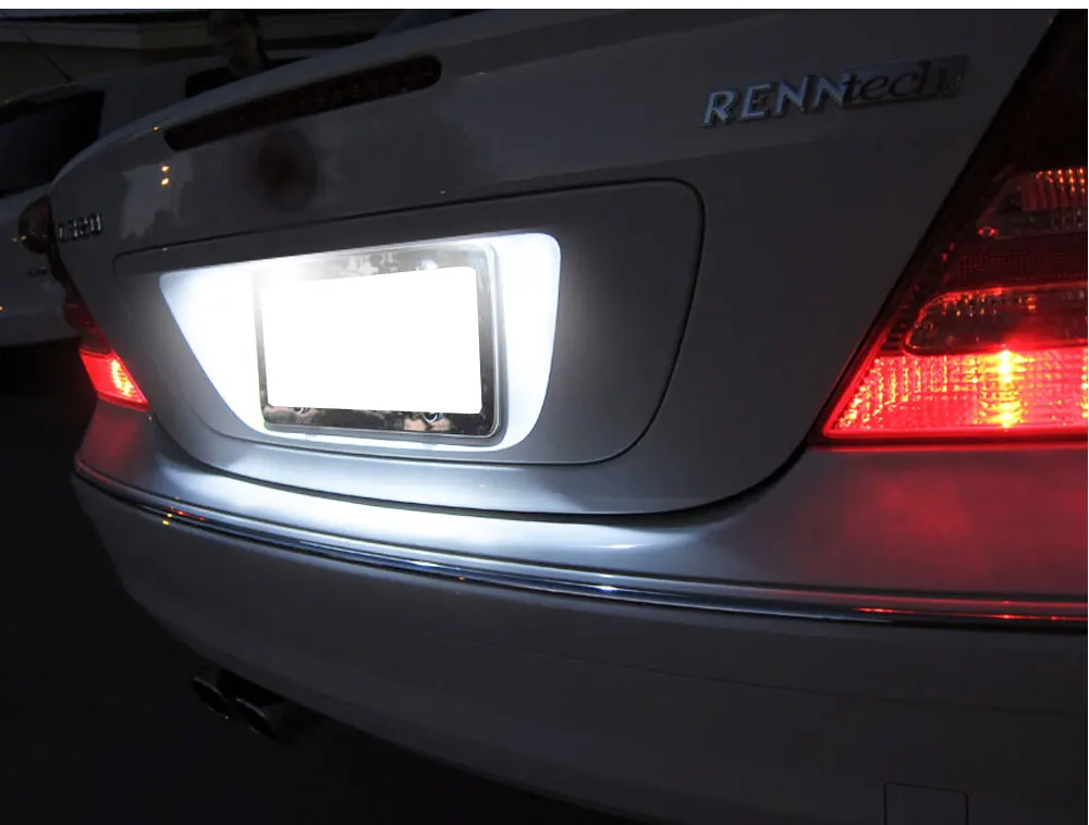 2 Stück Auto-LED-Kennzeichenbeleuchtung Weiß für Renault Trafic 3 (X84) 2014 2015 2016 2017 2018 2019 2020 Canbus Fehlerfrei – Detail 13