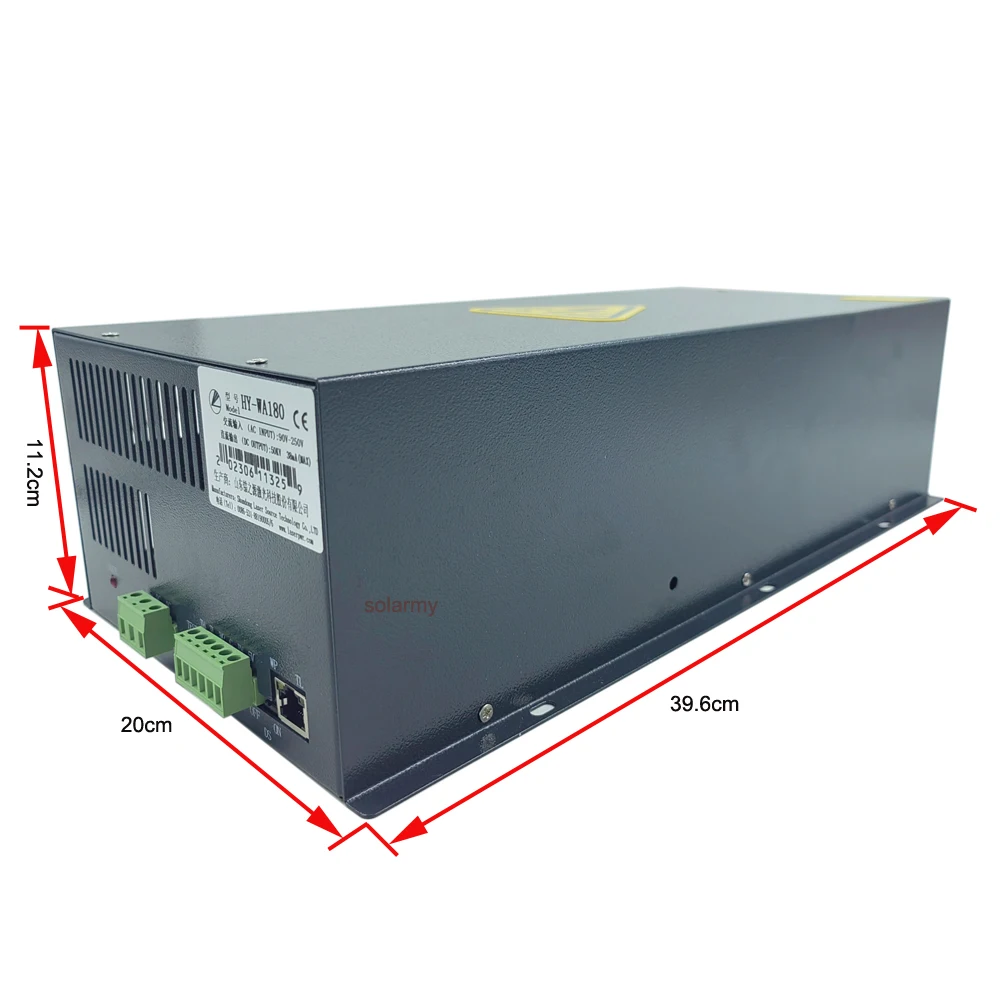 LASERPWR AC90V-250V CO2 Laser Power Source HY-W150 HY-W180 Upgrade To HY-WA180 Power Supply For 150W-180W Laser Tube