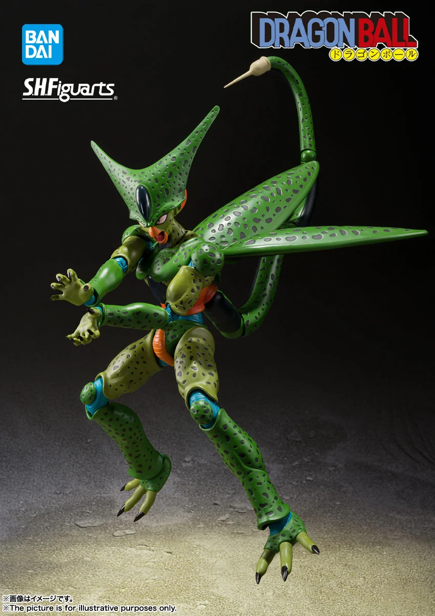 

Bandai Официально лицензированная коллекционная модель премиум-класса DRAGON BALL Z S.H.Figuarts Cell (первая форма) в подарок