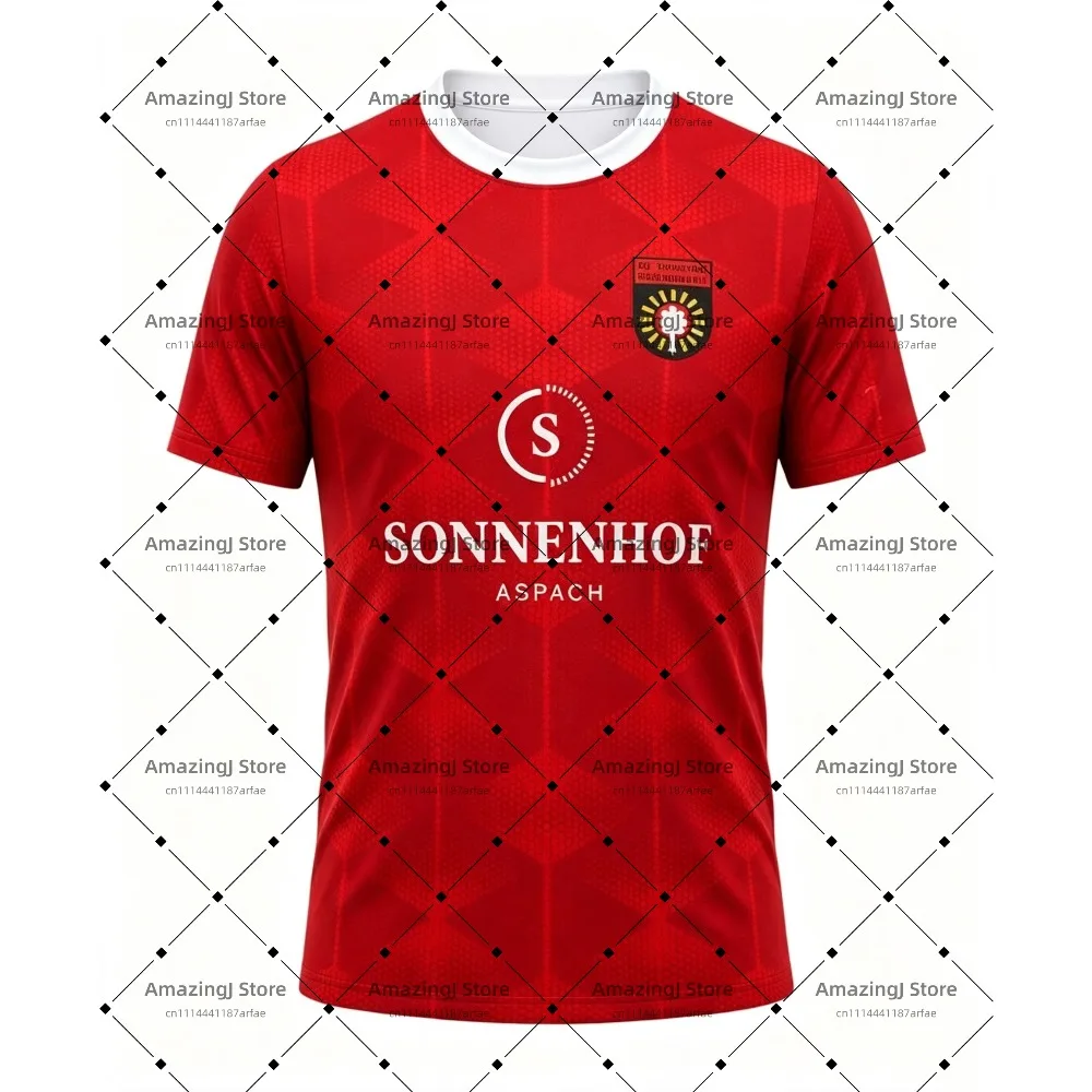 2026-27 SG Sonnenhof Großaspach Home and Away T-Shirt with 3D Digital Print, Comfortable and Breathable Sports Casual Top