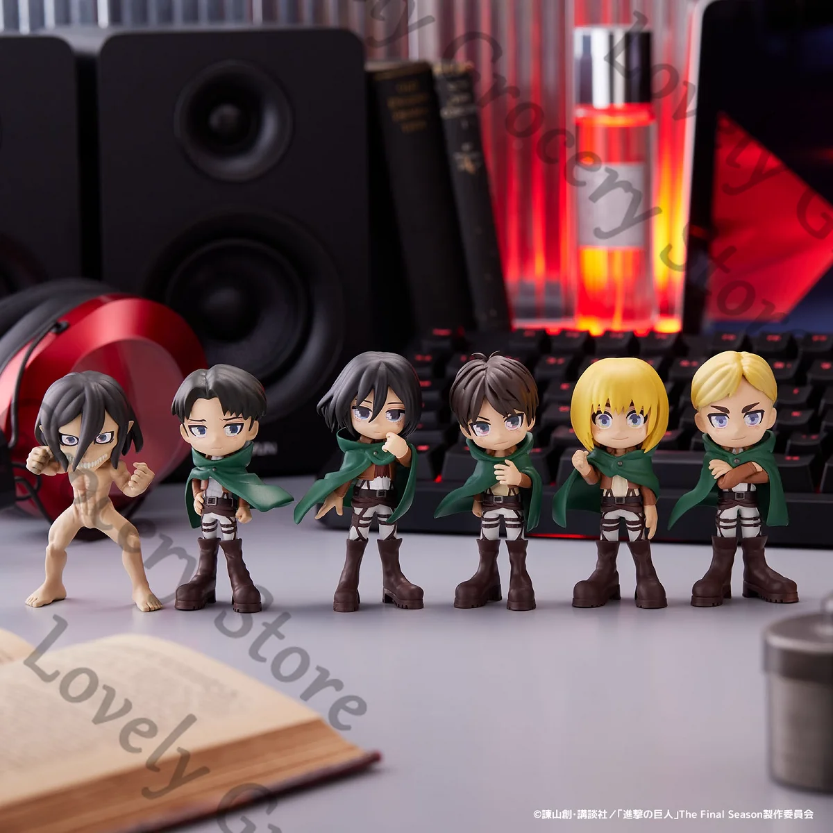 Anime Attack on Titan Hange Zoe Shingeki No Kyojin Levi Ackerman Cosplay Cartoon Garage Kits Ornament Figures Model Mascot Gift