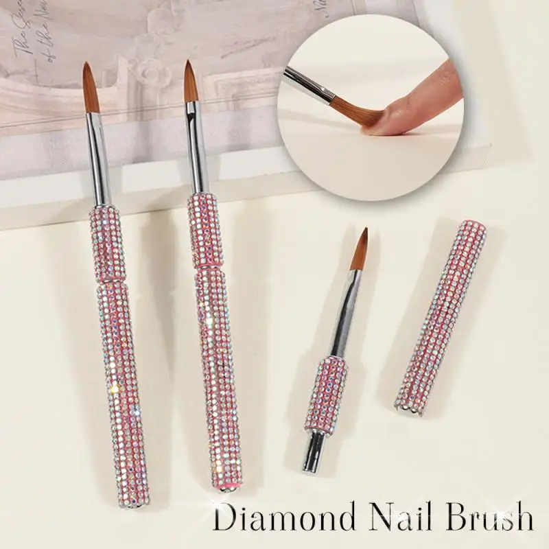 

1 шт. кисть для дизайна ногтей, пластиковый измельченный алмазный стержень, УФ-гель-лак, кристаллическая полоска, кисть для рисования, инструменты для рисования ногтей
