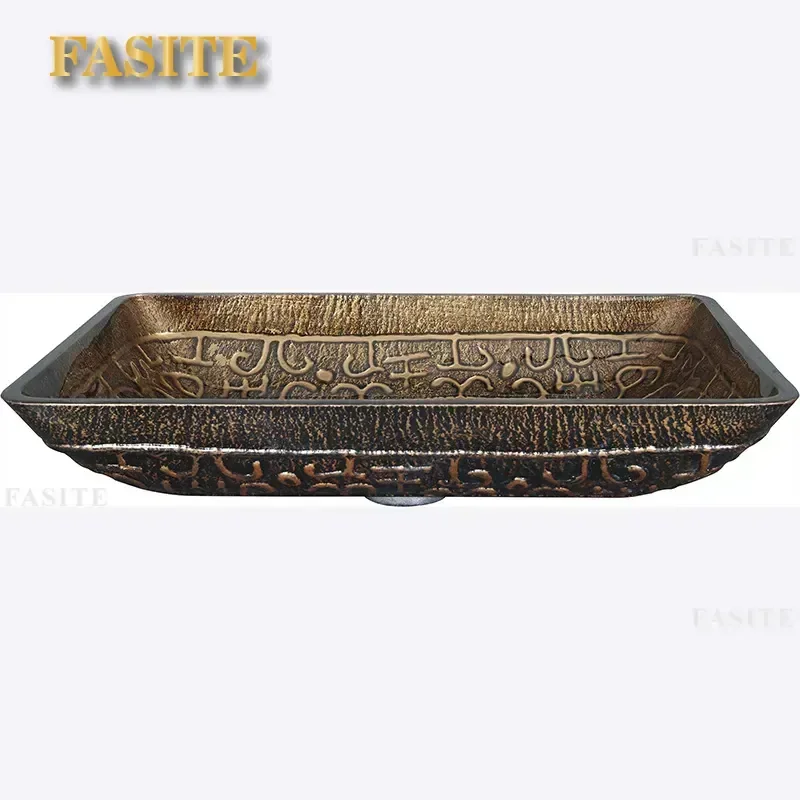 For Bathroom Glass Basin Modern Design Durable Washbasin Hotel Home Improvement Sink Manufacturer