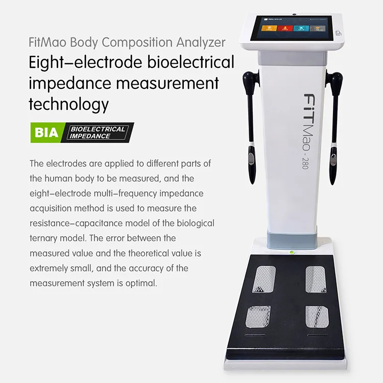 Delapan elektroda skala Patened profesional bioimpedansi biokimia penganalisa protein lemak tubuh penuh