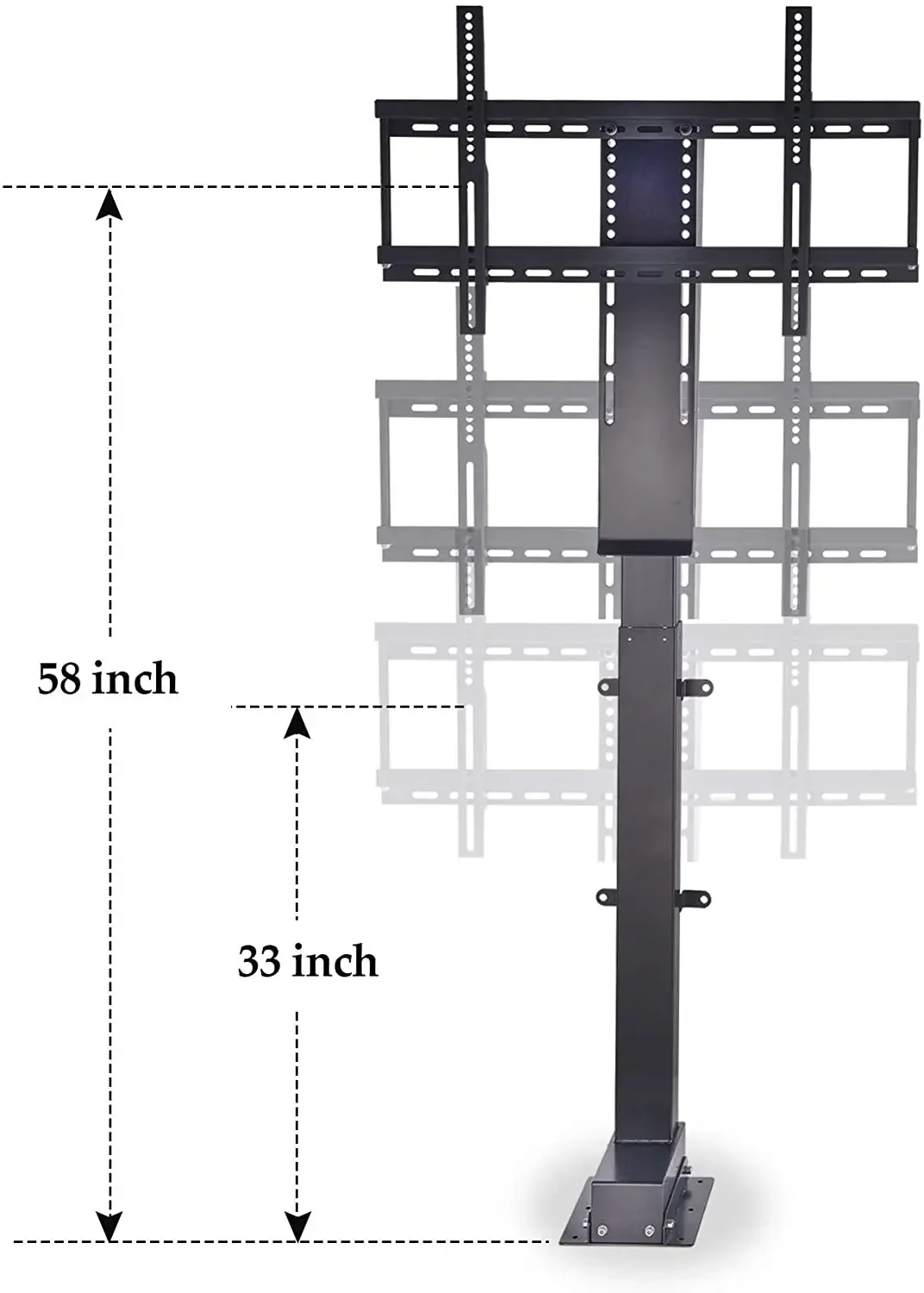 32''~70'' TV Wall Mount Double Arm/Motorized TV Lift Stand Wall Remote Control Electric Power Lift TV Cabinets factory
