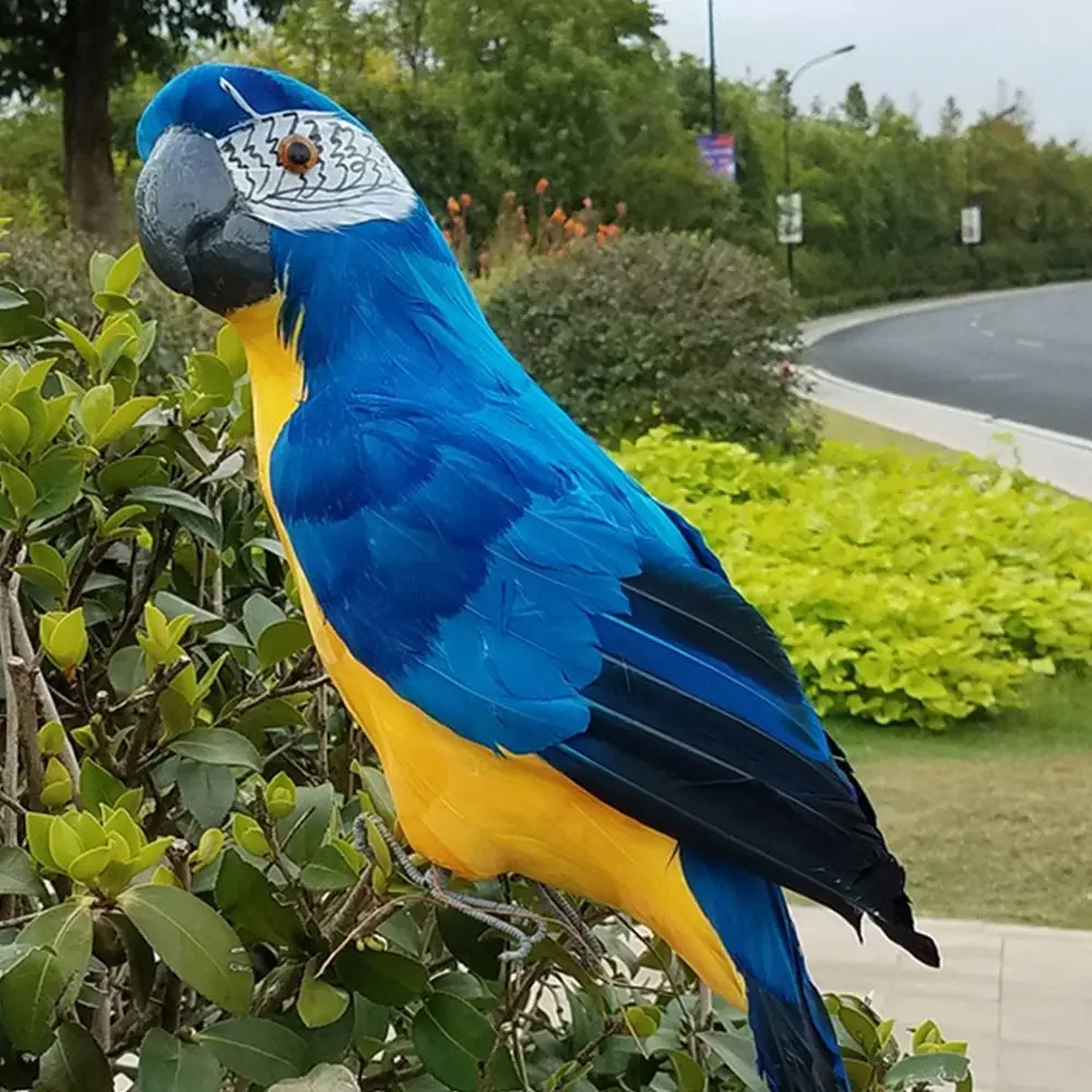 25cm/35cm/45cm/60cm Simulation Parrot Foam Photo Props Artificial Bird Model Multicolor Garden Decorative Bird Home Decoration