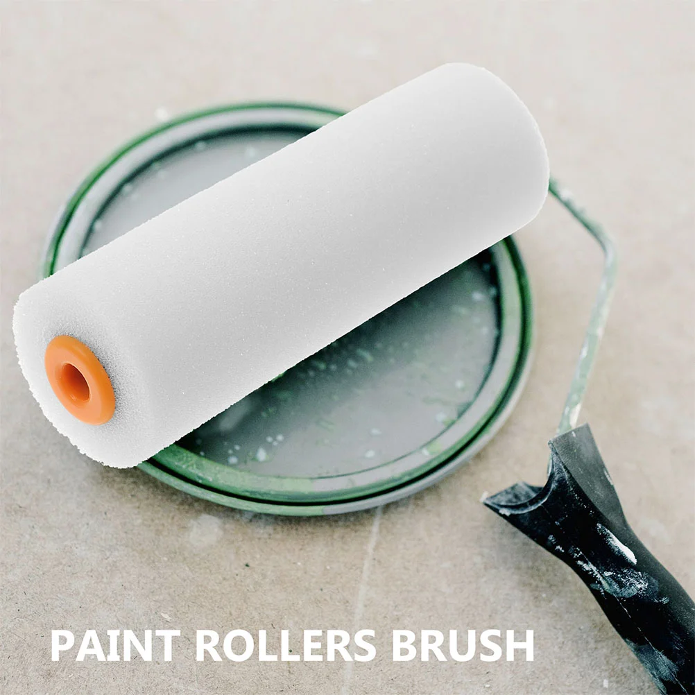 6 Pcs Paint Roller Tool Brush Latex Home Improvement Supplies Sponge*Plastic Painting