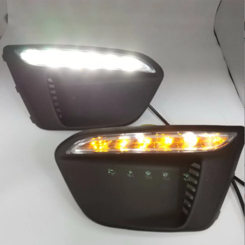 

Car 12V DRL Day Lamp For Russia KIA RIO X-Line 2018 to 2019 Foglamp Auto Driving Daytime Running Lights A Pair