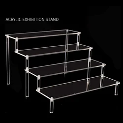 Acrylic Display Stand Clear Display Riser Rack for Cupcake,Perfume Doll Organizer Figures