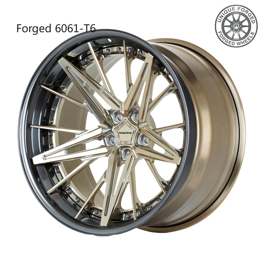 

26 stylesHongcheng 3 Piece Forged Wheel 17 18 19 20 21 22 Inch Aviation Aluminum Alloy 6061