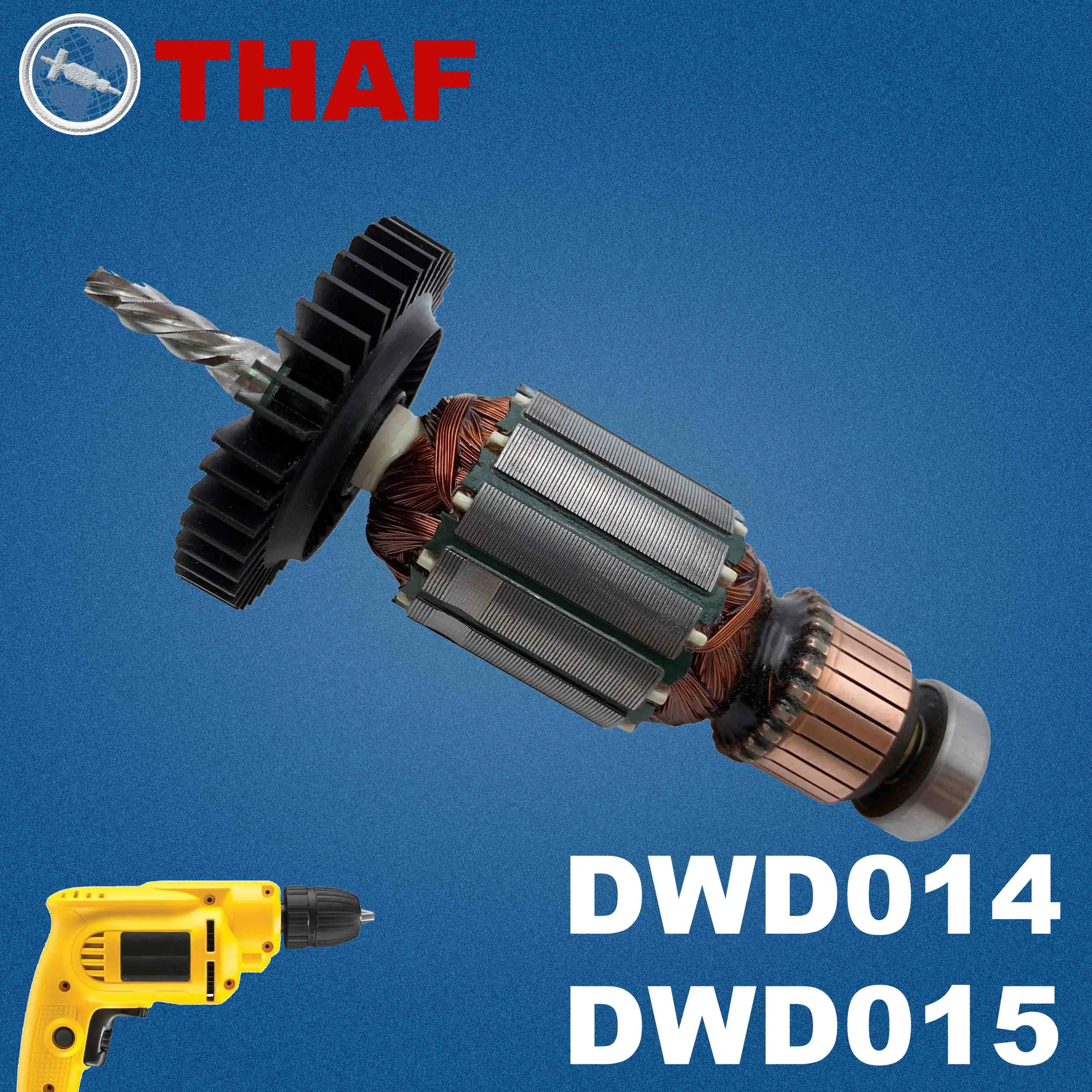 AC 220V 240V DWD014 DWD015 Armature Rotor For DEWALT Cordless Drill Spare Parts Drill Driver DWD014S