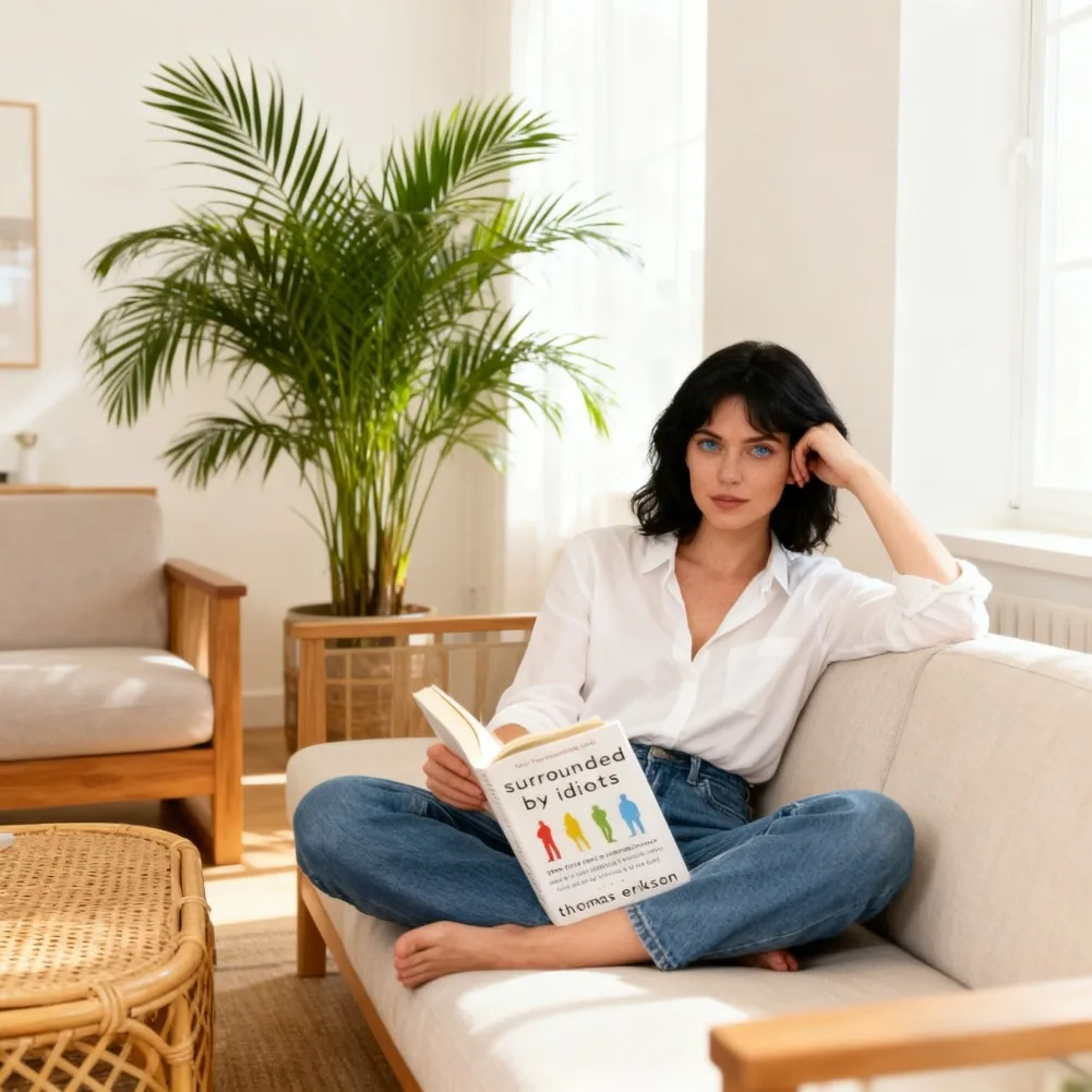 

Окрученный идиотами. Четыре типа человеческого поведения. Английская книга Томаса Эрксона. Бестселлер. Роман.