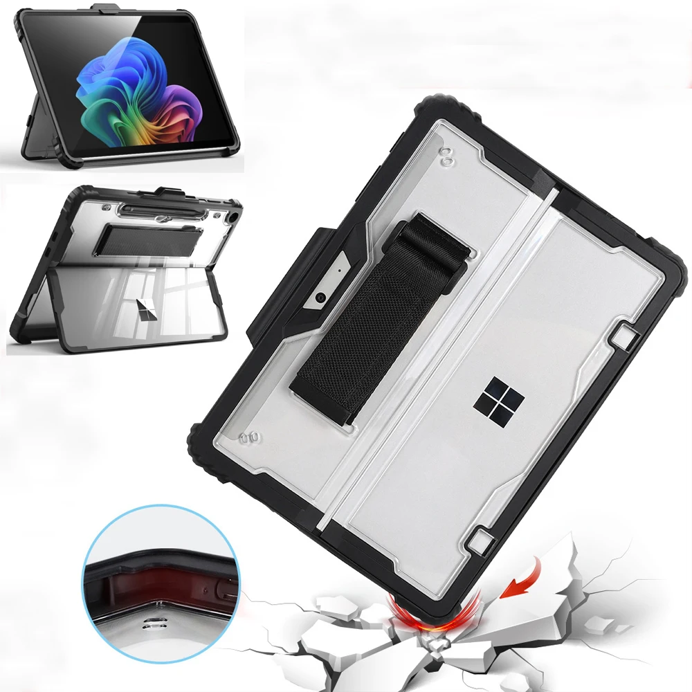 Newest Case for 2026 Microsoft Surface Pro 13 Pro12 9 8 7 6 5 4 Anti-Drop Rugged Cover for Surface Go 2 3 4 Multi-Angle Stand