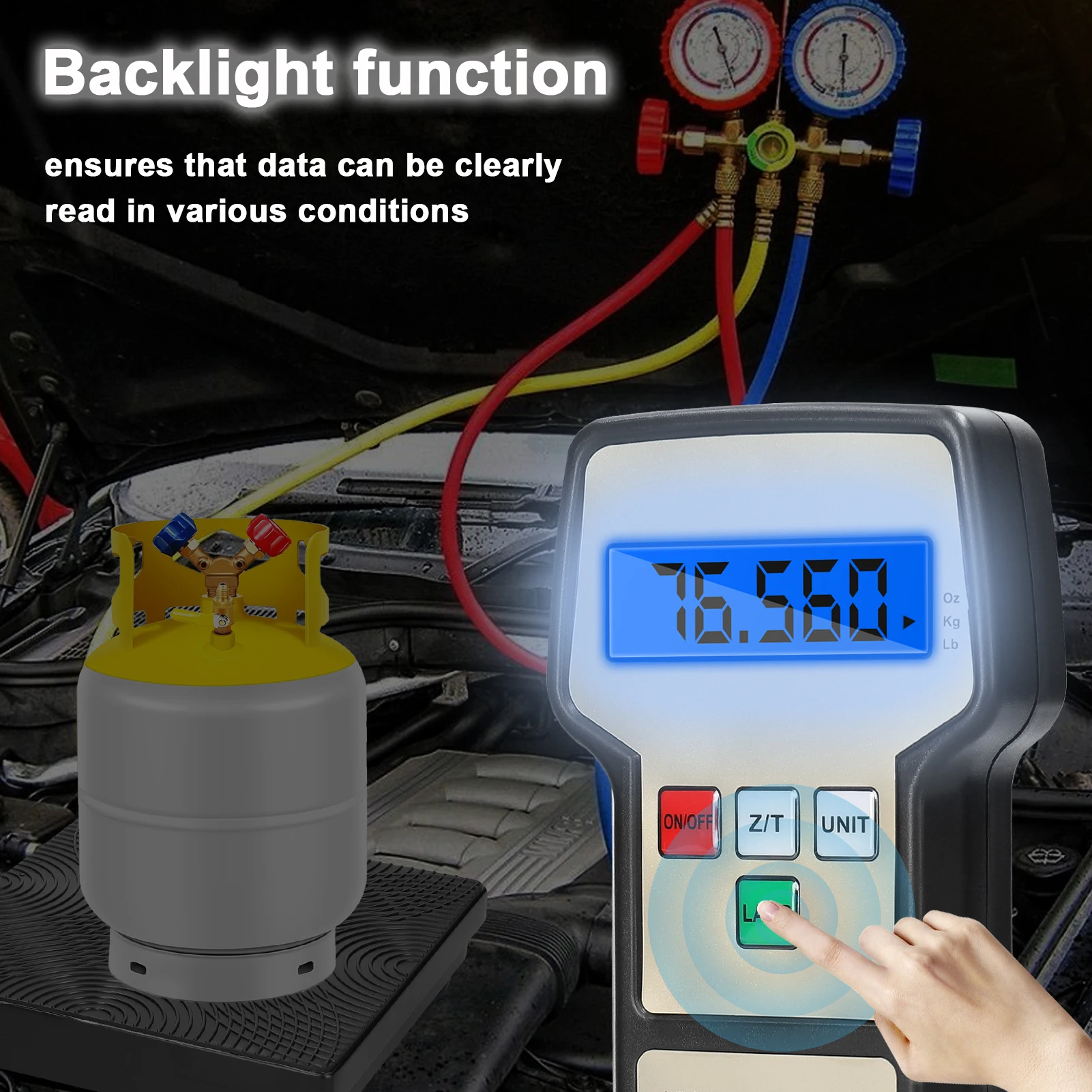 Digital Refrigeration Scale High Precise Electronic Scale for Refrigerants Refilling Central Air-conditioning Equipment Tools