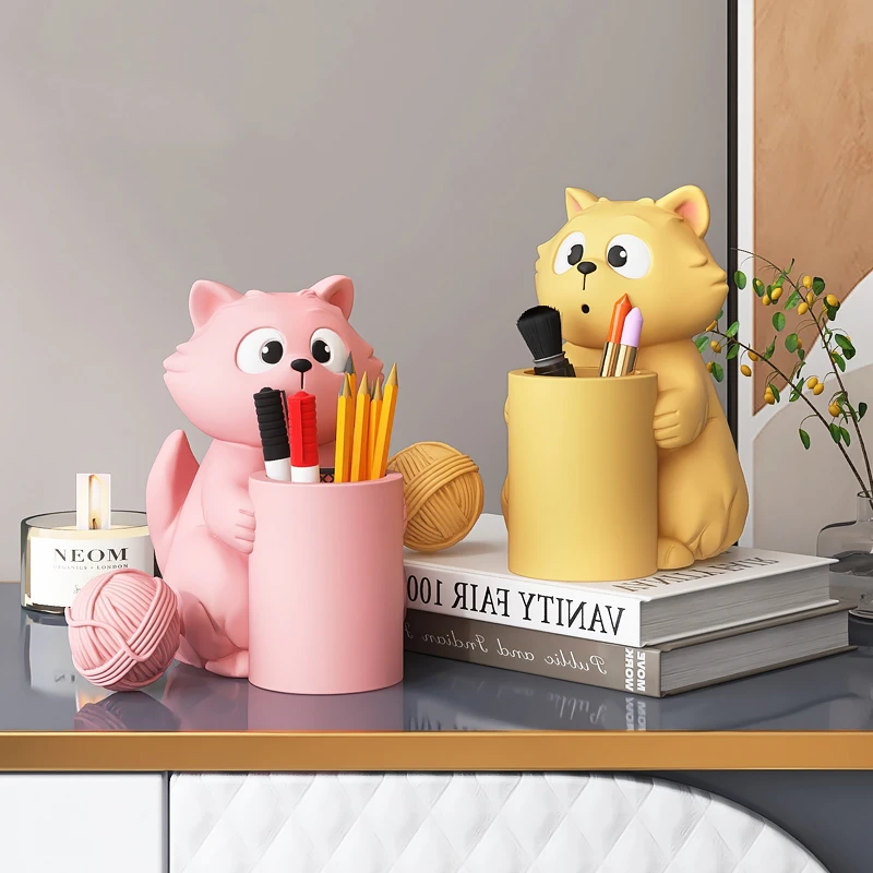 

Комнатный декор, емкость для хранения ручек, ведро для хранения в офисе, настольное украшение, детская спальня, декоративная коробка для хранения
