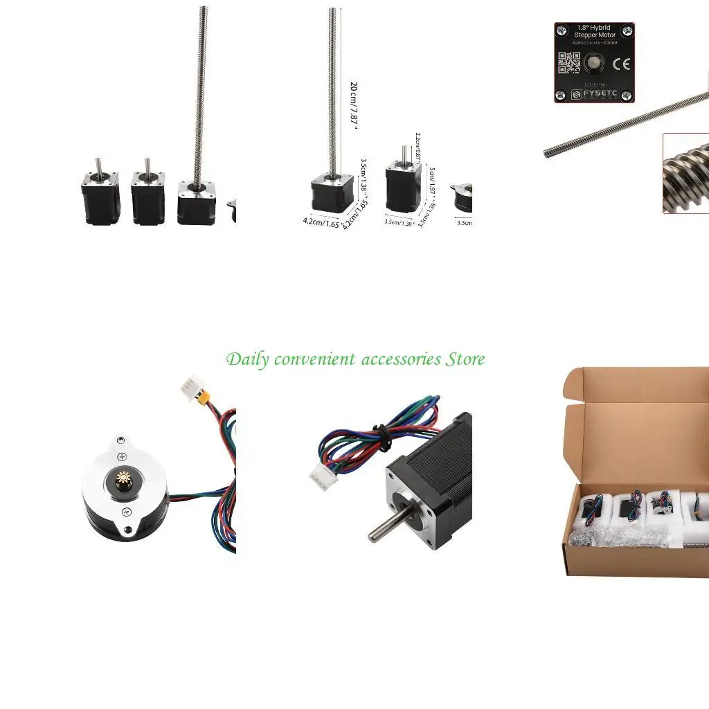 

97QB Voron Printer v0.1 Шаппер -моторный комплект TR8x8 Интегрированная ось свинцового вида Высокая температура 180 ° C