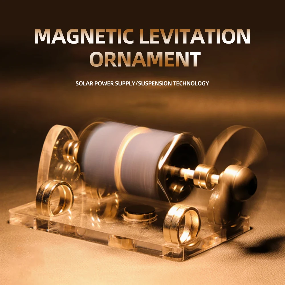 Tech Style,Solar Magnetic Levitation Ornament, Office Stress Relief Desktop Creative Decoration