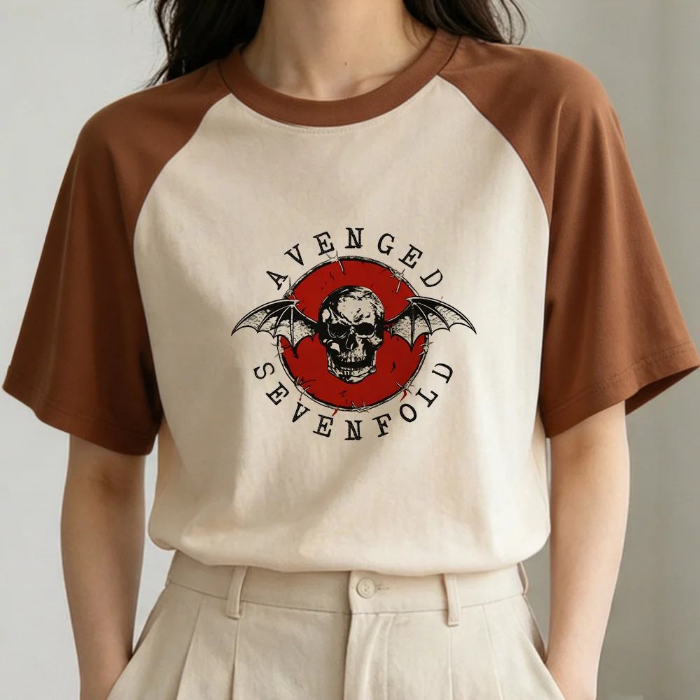 Avenged Sevenfold T-Shirt Damen Goth Psychedelic Gyaru Kawaii Shirt Japan Grafik Gothic – Detail 4