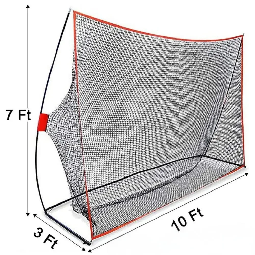 Wholesale Golf Practice Net Outdoor Portable 10x7ft Golf Practice Hitting Net Foldable Golf Swing Training Net