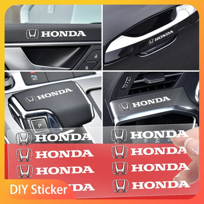

Car motorcycle Styling 3D Alloy Metal Motorcycle Emblem Badge Sticker For Honda Civic Accord CRV HRV Fit Jazz City Odyssey Jade
