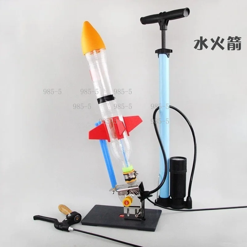 Children Handmade DIY Full Set Production Materials Water Rocket Launcher With Parachute