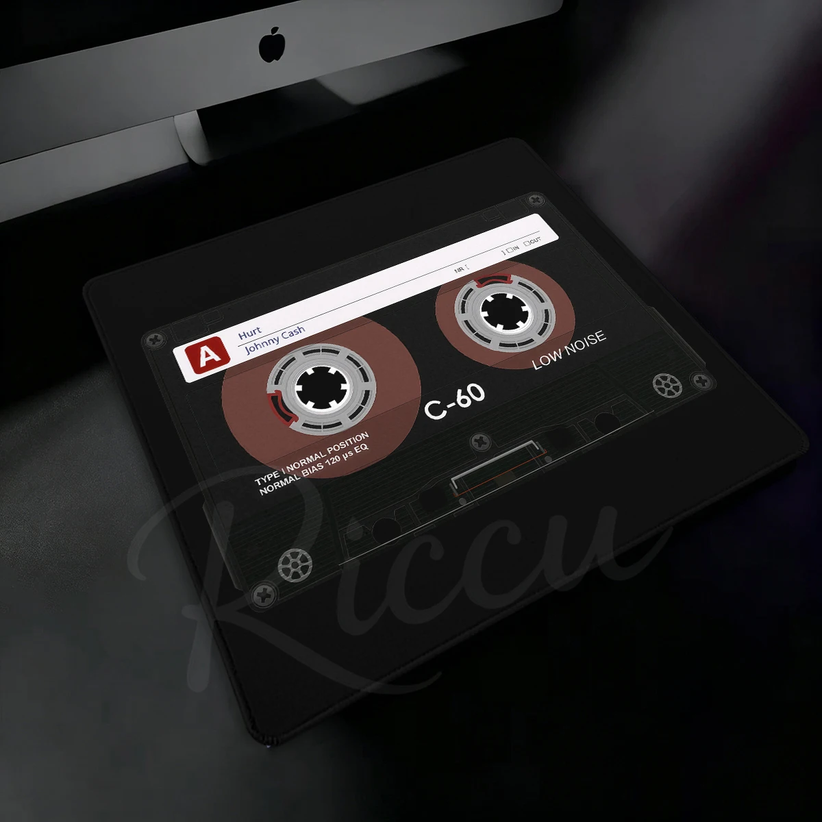 Vintage Cassette Tape Small Mouse Pad Lock-Edge Rubber Music Player Computer Mat PC Accessories E-Sports Mousepad Desk Decortion