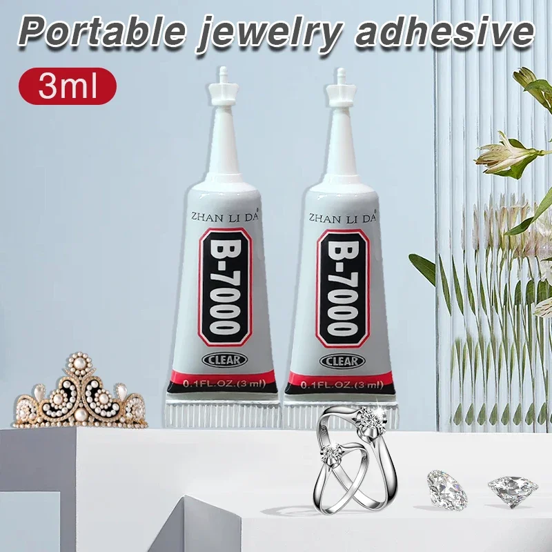 

3ML B7000 Glue Mini Portable Transparent Universal Adhesive DIY Handicrafts Crystal Jewelry b7000 Super Glue Repair Phone Screen