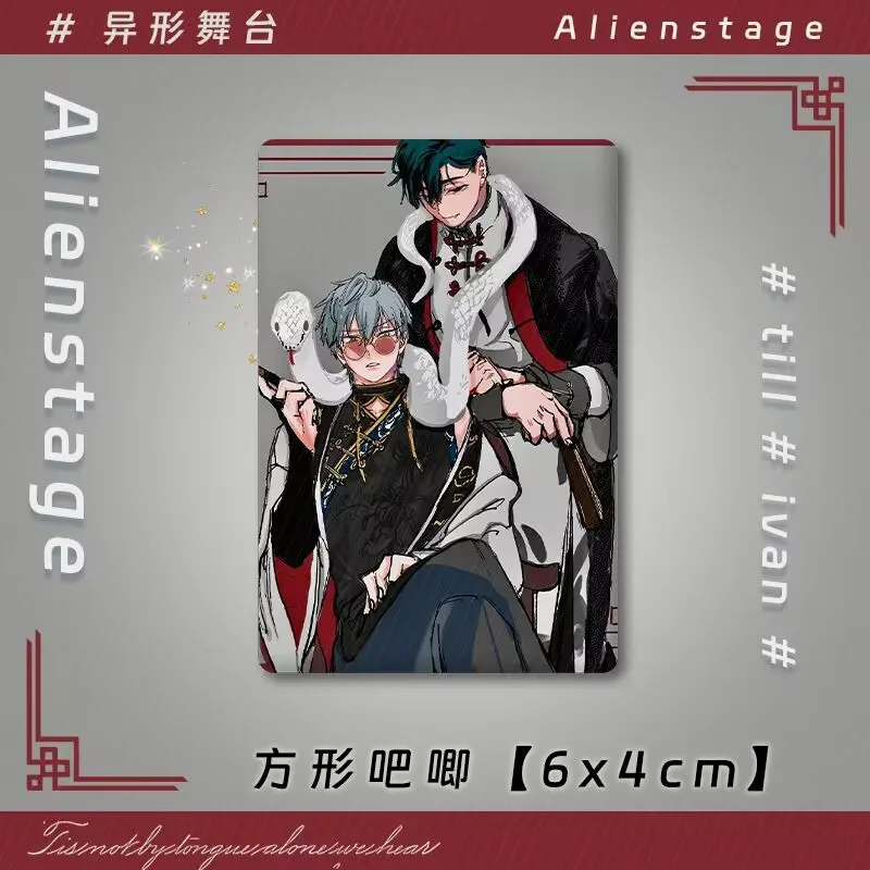 ALIENSTAGE „Alien Stage” IvanTill peryferyjne akrylowe płytki stojące, odznaki papierowe w kolorze gwiaździstego nieba