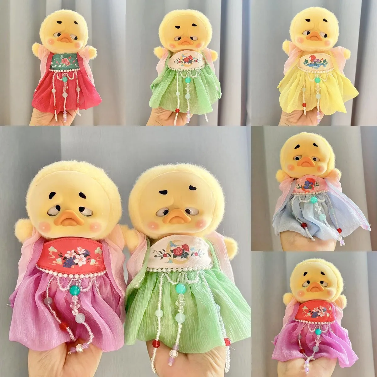 Annoying Duck Skirt Upset Duck Clothing Plush Cute Baby Clothes  Ancient Costume Accessories Small Yellow Duck Doll Clothes