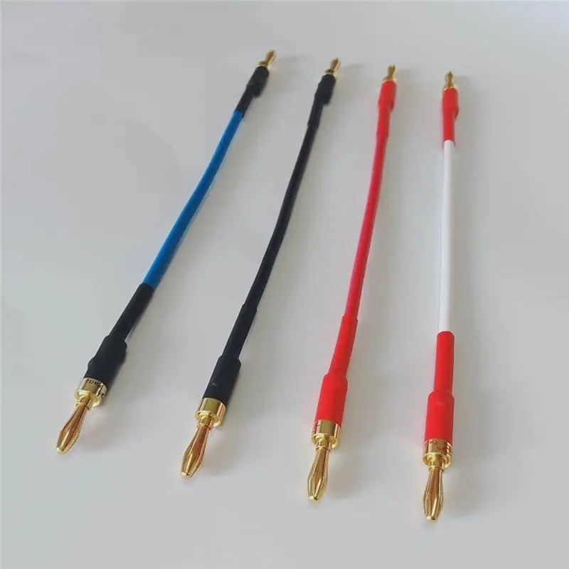 Promotion Day For Mcintosh Style Audiophile For Audio For Speaker Jumper Cables 4PCS With 4N Copper& Silver-Plated Conductors