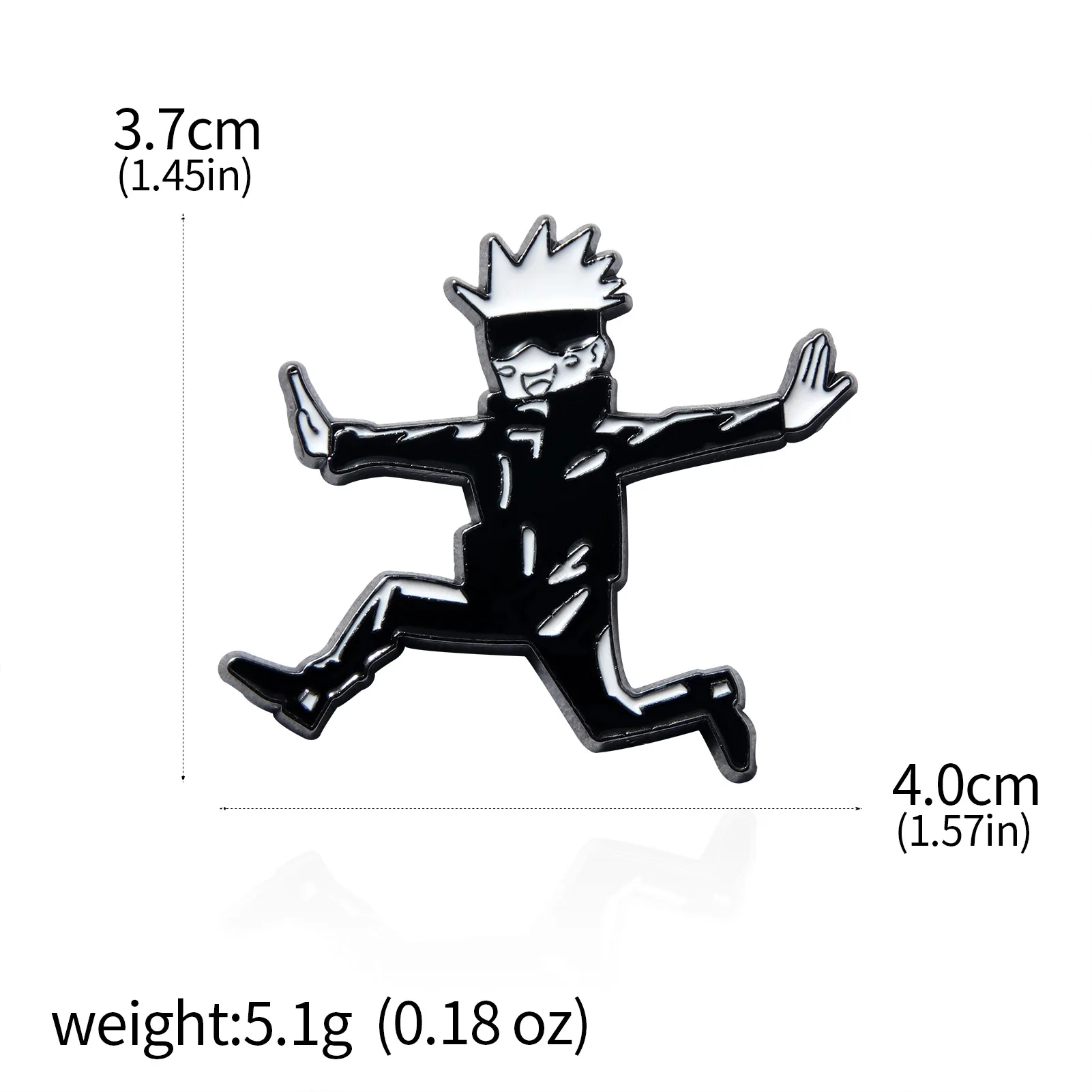 Accessory Jujutsu Kaisen Satoru Gojo Cosplay Alloy Drops Badge Brooch Carved Animation Costume Accessories Emblem Breastpin