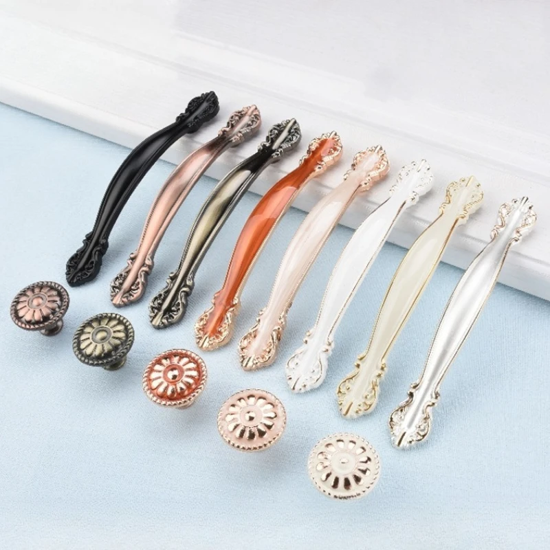 Modern Door Knob 64/96/128/192MM Drawer Handles Pull Handles Furniture for Cabinet Knob  Drawer Wholesale Furniture Hardware