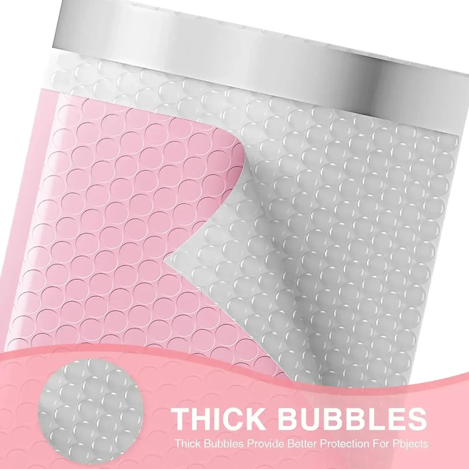 100Pcs Multi Colors Delivery Package Packaging Small Business Supplies Envelopes Shipping Packages Bubble Envelope Packing Bag