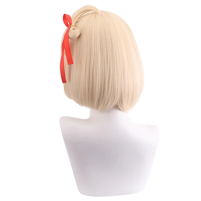 Short Bob Synthetic Wig Red Cosplay Hair Wig for Women Heat Resistant Fiber Daily Party Anime Costume