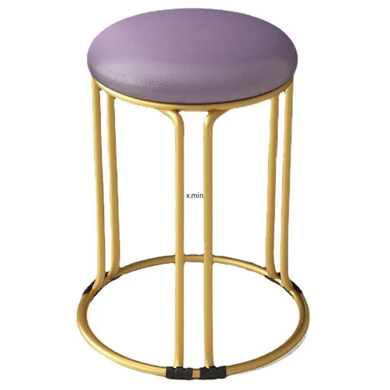 Light Luxury Stool Household Chair Can Be Stacked Round Stool Network Red Table Stool Modern Simple Small Round Sto