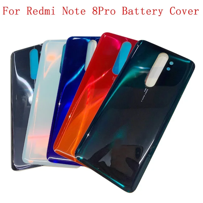 

Rear Door Battery Cover Housing Case Glass Panel For Redmi Note 8 Pro Back Cover with Logo Repair Parts