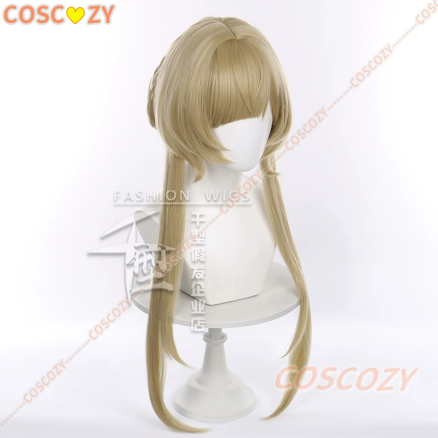 Sandrone 코스프레 가발 Genshin Impact Marionette 긴 금발 머리 Eleven Fatui Harbingers 할로윈 파티 가발 여성용 여성용