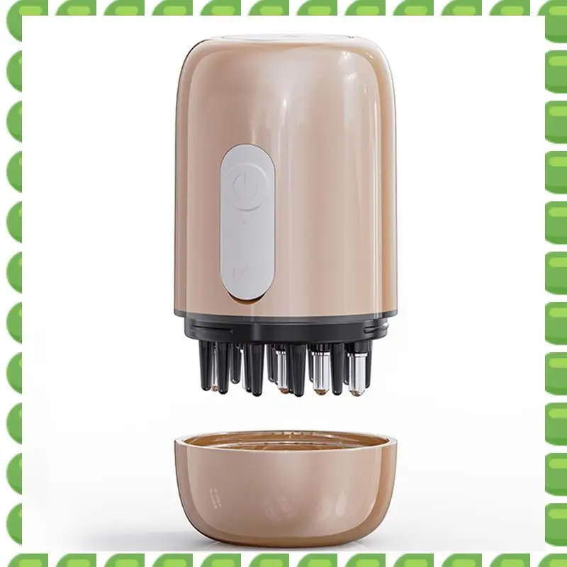 

A04V Электрический массажер для кожи головы и аппликатор для масла для волос, диспенсер для лечения кожи головы, перезаряжаемый B